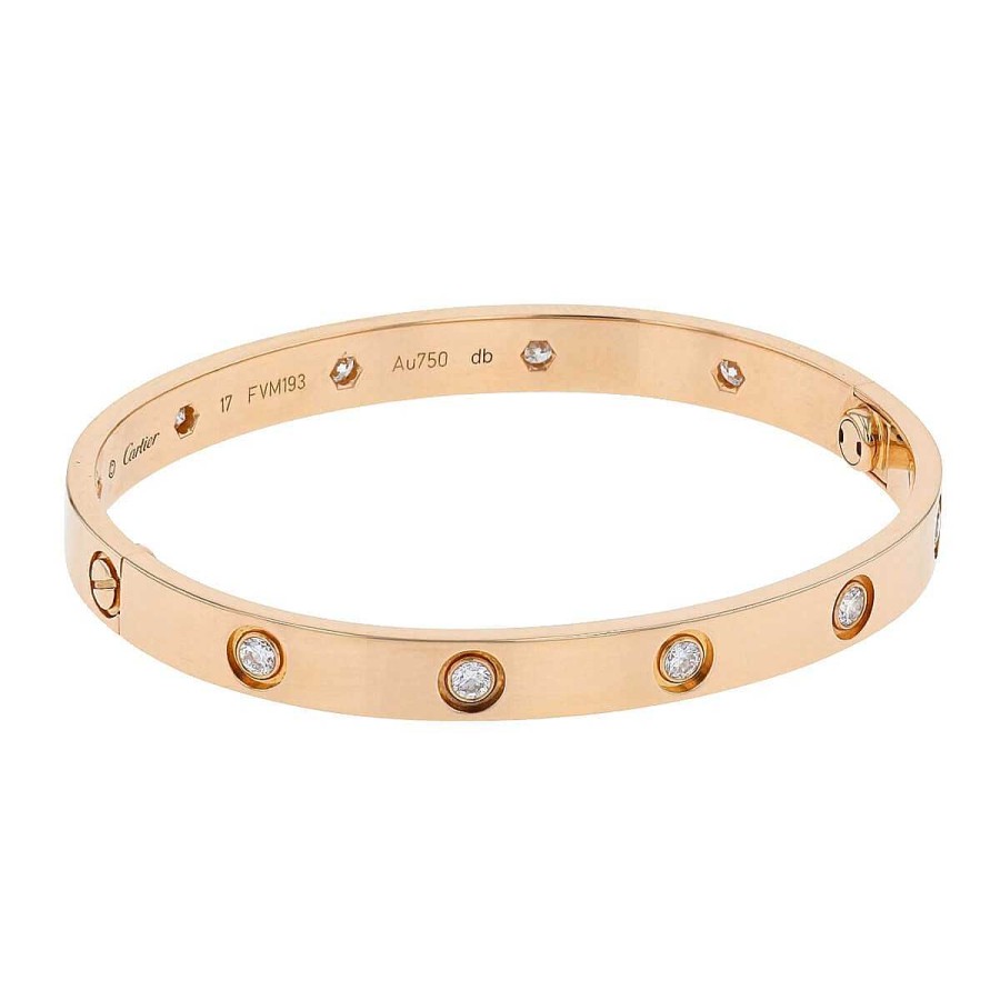 Bijoux Sign S Cartier | Bracelet Cartier Love 10 Diamants Taille 17