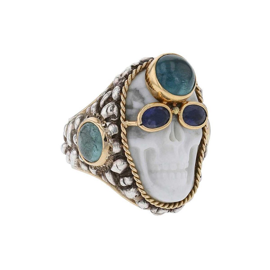 Bagues Carole Midy | Bague Carole Midy Pour Pietra Dura Crazy Head