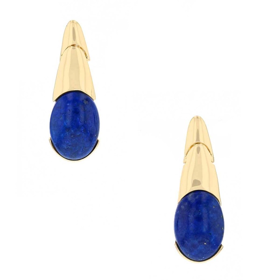 Boucles D'Oreilles Mikaël Dan | Boucles D'Oreilles Or Et Lapis Lazuli