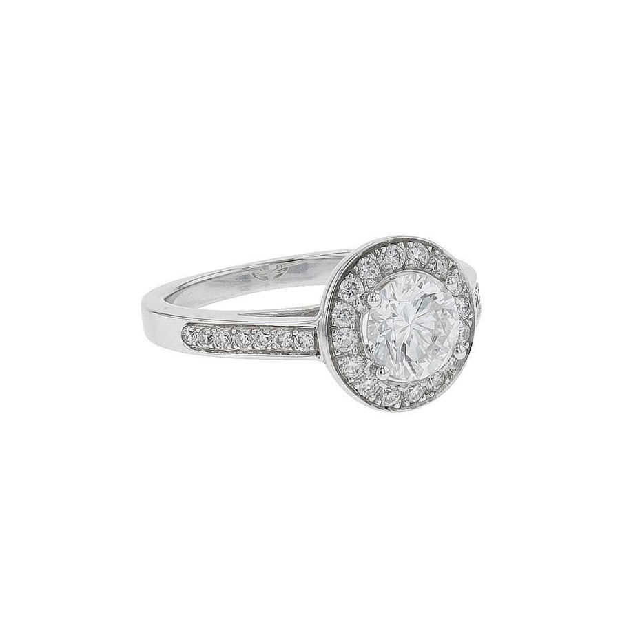 Bagues Fiancailles Mikaël Dan | Bague Solitaire Or Et Diamants - Certificat Gia 1,09 Ct F Si1