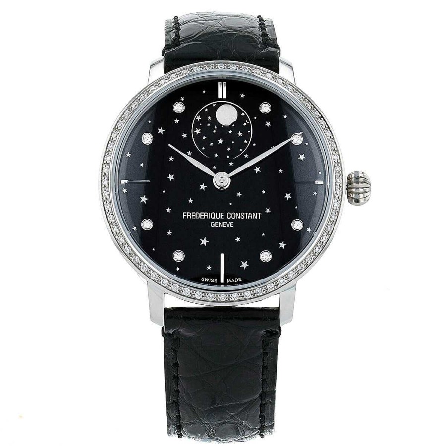 Montres Femme Frederique Constant | Montre Frederique Constant Slimline Moonphase Stars