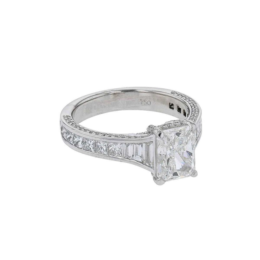 Bagues Fiancailles Mikaël Dan | Bague Solitaire Or Et Diamant - Gia 1,80 Cts G Si1