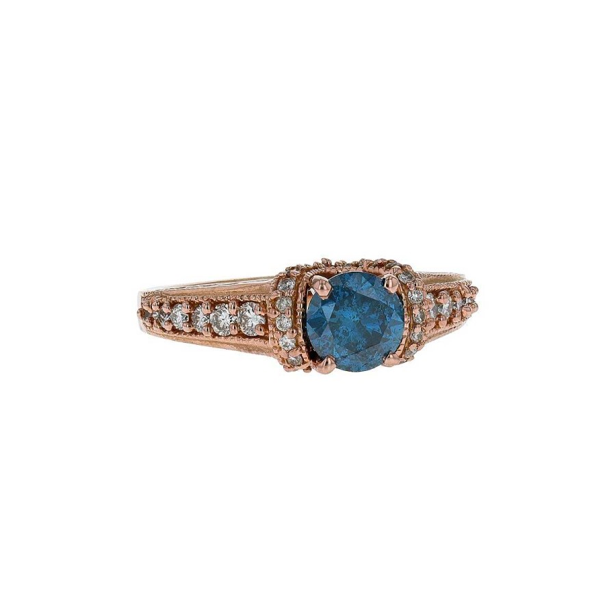 Bagues Mikaël Dan | Bague Or, Diamants Et Diamant Bleu