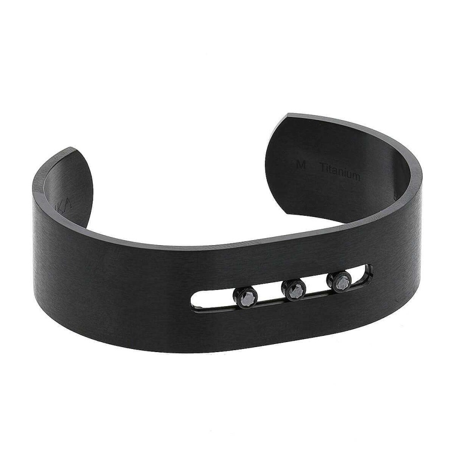 Bijoux Sign S Messika | Bracelet Messika Titanium Black Gm