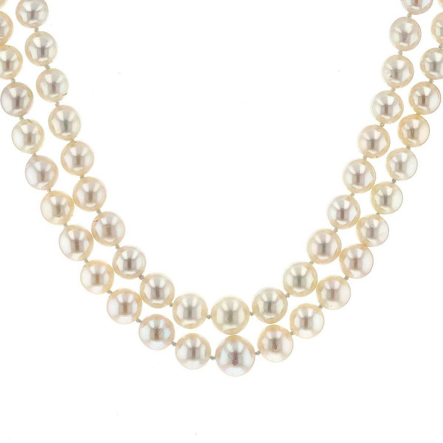 Colliers Cartier | Collier Perles De Culture Monture Cartier