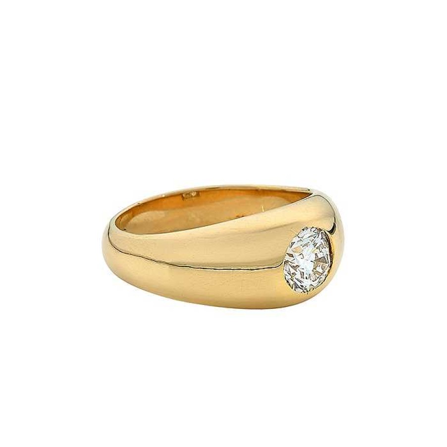 Bagues Fiancailles Mikaël Dan | Bague Jonc Or Et Diamant - Diamant 0,65 Ct