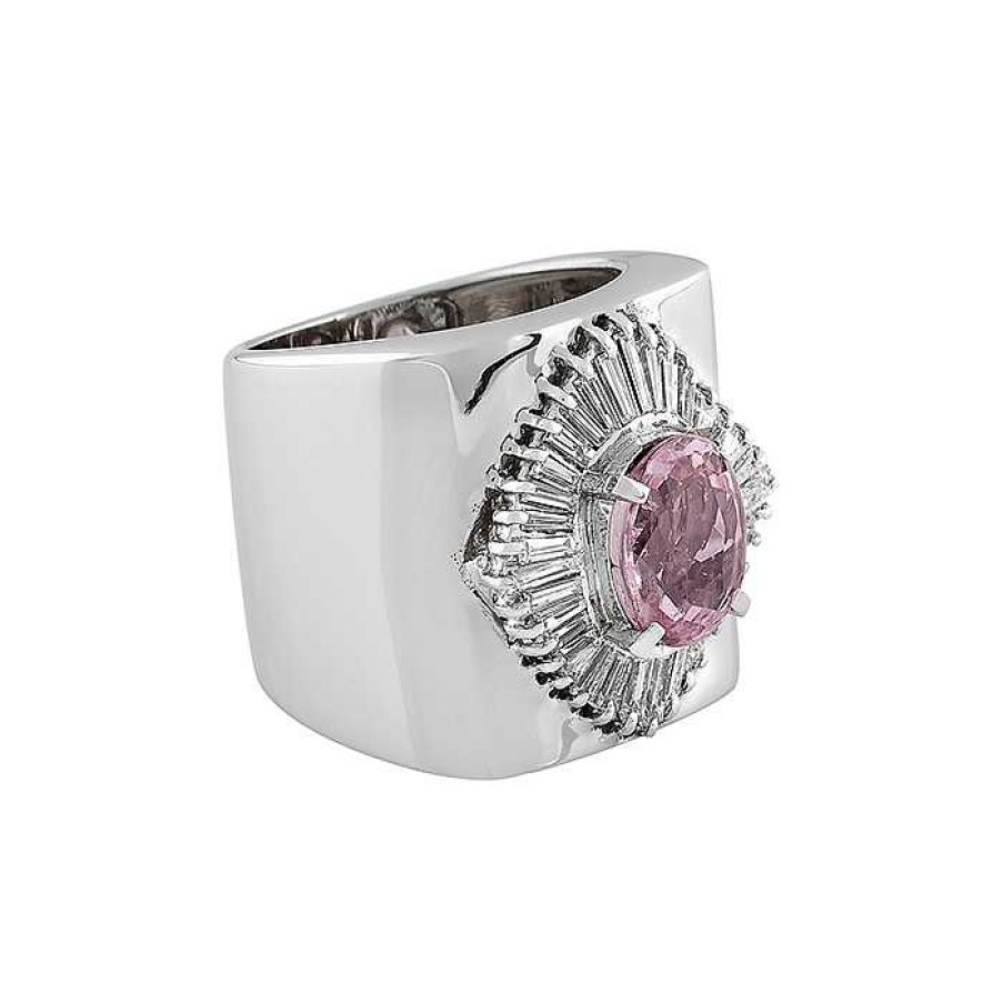 Bagues Mikaël Dan | Bague Or, Diamants Et Saphir Rose