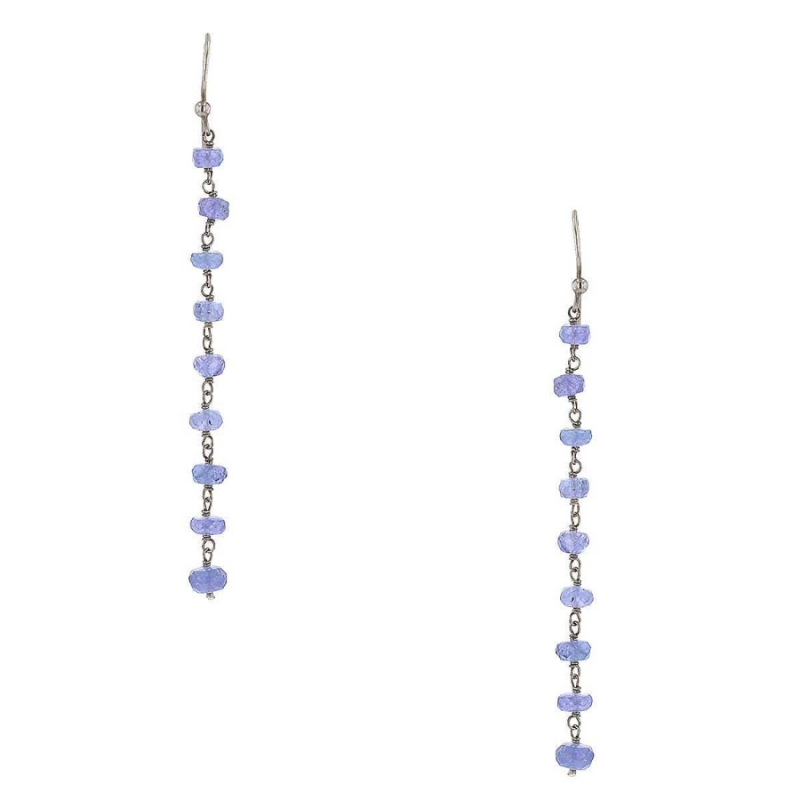 Boucles D'Oreilles Mikaël Dan | Boucles D'Oreilles Argent Et Tanzanites