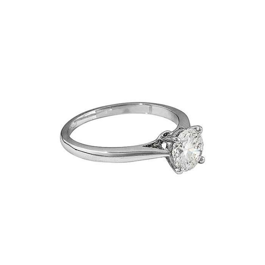 Bagues Fiancailles Mikaël Dan | Bague Solitaire Or Et Diamant - Certificat Gia 0,94 Ct G Vvs2