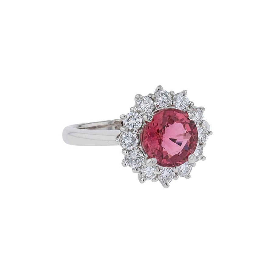 Bagues Mikaël Dan | Bague Platine, Diamants Et Rubelite