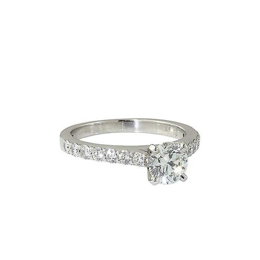 Bagues Fiancailles Mikaël Dan | Bague Solitaire Or Et Diamants - Certificat Gia 0,90 Ct H Vs2