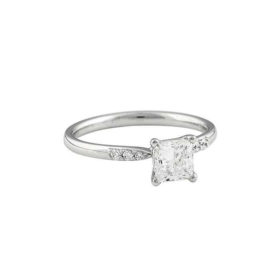 Bagues Fiancailles Mikaël Dan | Bague Solitaire Or Et Diamants - Certificat Gia 1,01 Ct H Vs2