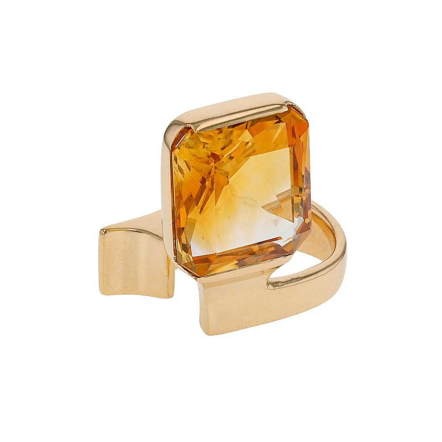 Bagues Mikaël Dan | Bague Or Et Citrine