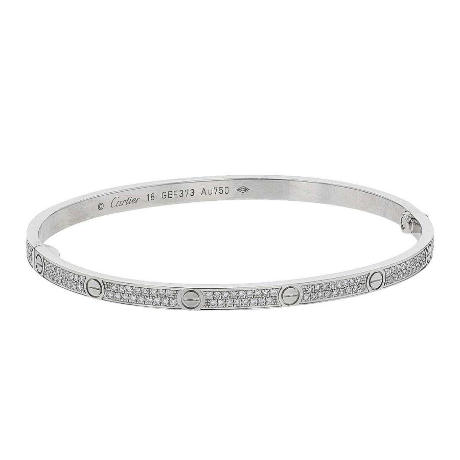 Bracelets Cartier | Bracelet Cartier Love Pm Pav Taille 18