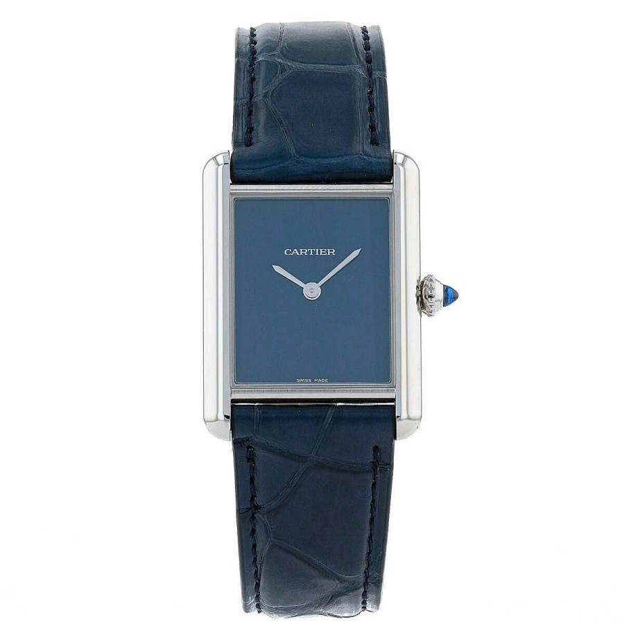 Montres Homme Cartier | Montre Cartier Tank Must De Blue