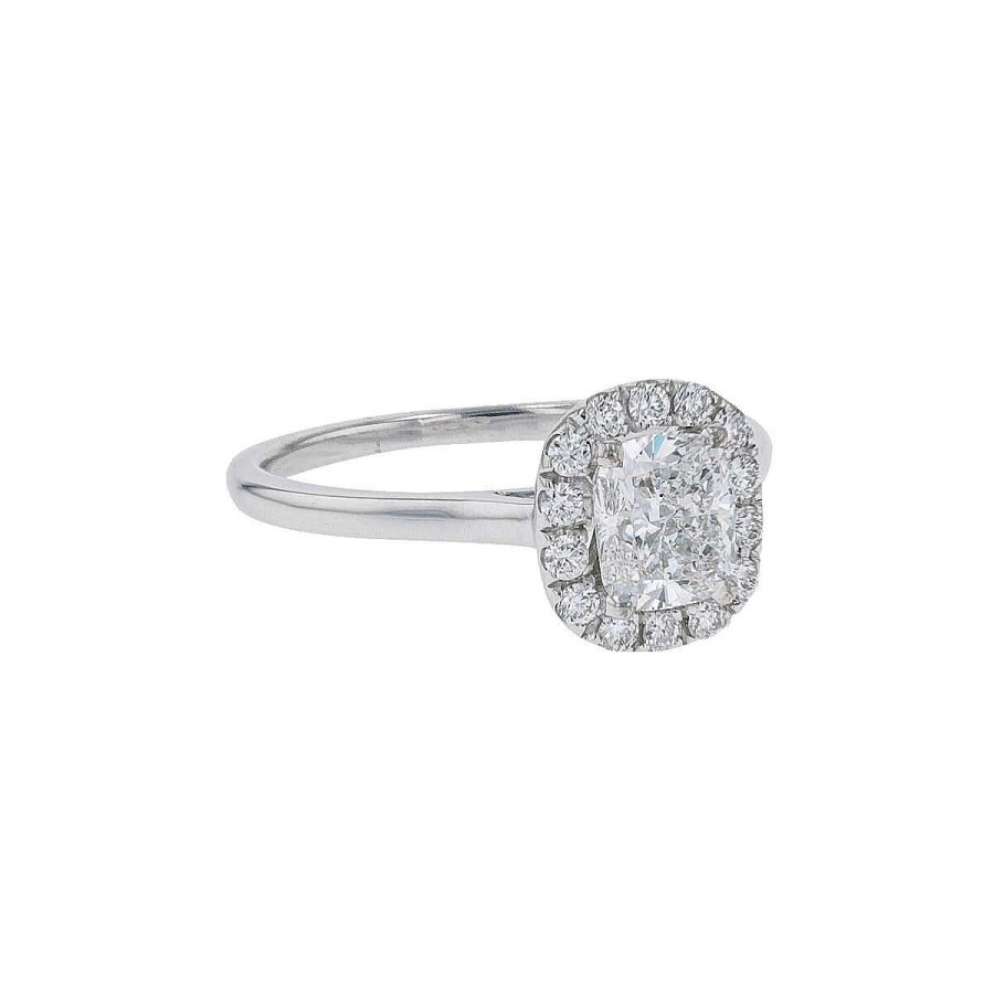 Bagues Fiancailles Mikaël Dan | Bague Solitaire Or Blanc Et Diamants - Certificat Gia 1,02 Ct F Vs2