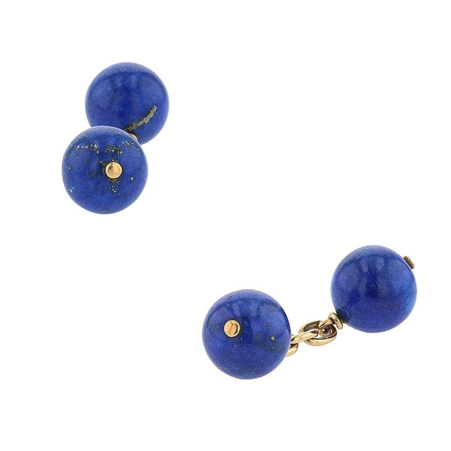 B. Manchette Mikaël Dan | Boutons De Manchettes Or Et Lapis Lazuli